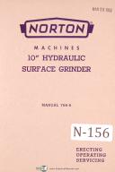 Norton 10" Hydraulic Surface Grinder Operating and Servicing Manual